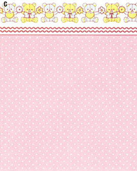 Dollhouse Miniature Wallpaper, Mini Dots, Pink